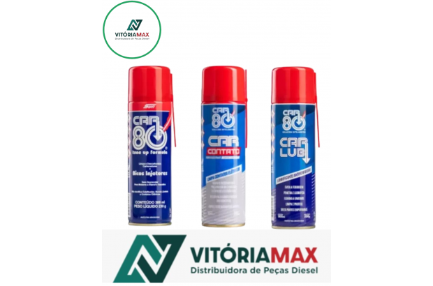 Kit Car 80 Limpa Contato Descarbonizante E Desengripante